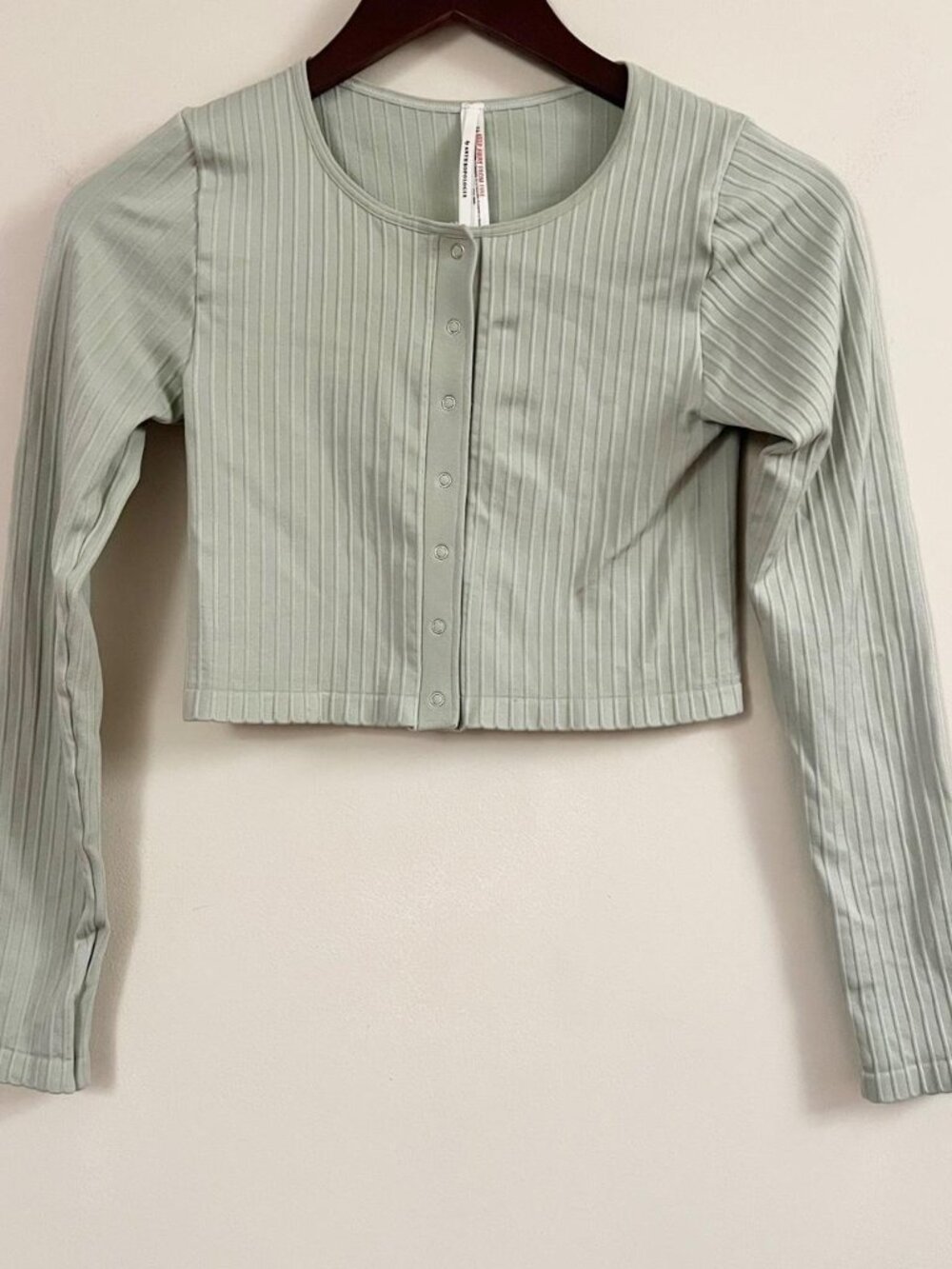 Anthropologie Women's Green Crop-top